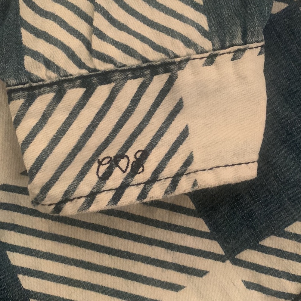 Current Elliot Checkered Chambray Button Down - image 3